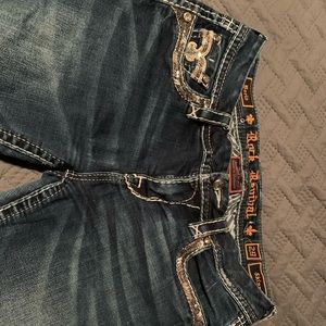 Dark Rock revival skinny jeans, sz 29